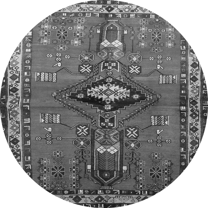 Square Persian Gray Traditional Rug, tr740gry