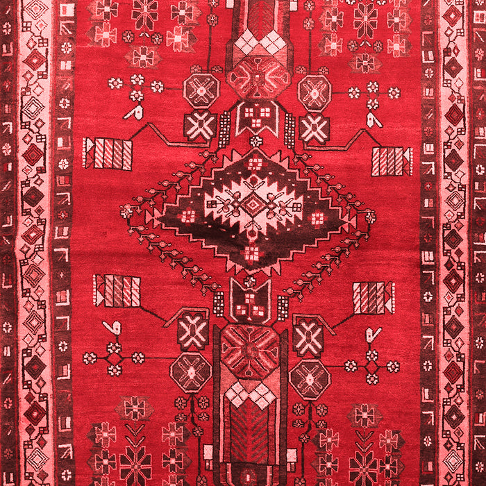 Machine Washable Persian Red Traditional Rug, wshtr740red