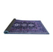 Sideview of Persian Blue Traditional Rug, tr741blu