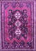 Machine Washable Persian Purple Traditional Area Rugs, wshtr741pur