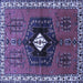Square Persian Blue Traditional Rug, tr742blu