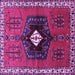 Square Persian Purple Traditional Rug, tr742pur