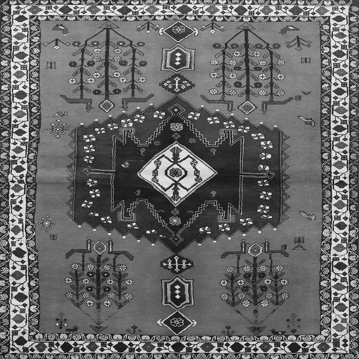 Serging Thickness of Persian Gray Traditional Rug, tr742gry