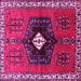 Square Persian Pink Traditional Rug, tr742pnk