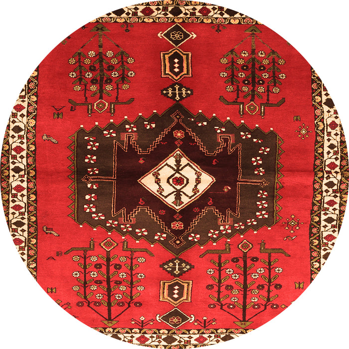 Machine Washable Persian Orange Traditional Area Rugs, wshtr742org