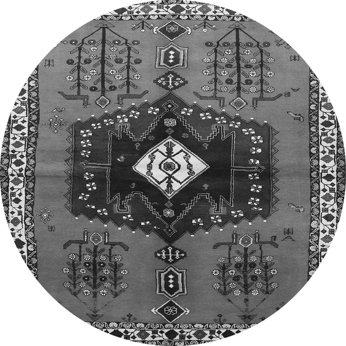 Square Persian Gray Traditional Rug, tr742gry