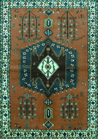 Persian Turquoise Traditional Rug, tr742turq