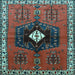 Square Persian Light Blue Traditional Rug, tr742lblu