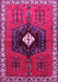 Machine Washable Persian Pink Traditional Rug, wshtr742pnk