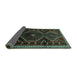 Sideview of Persian Turquoise Traditional Rug, tr743turq