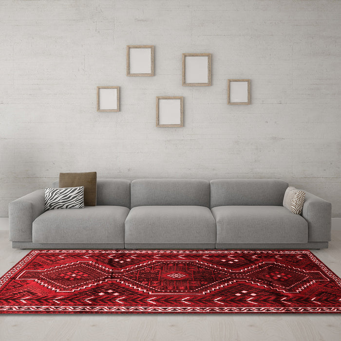 Traditional Red Washable Rugs