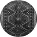 Square Persian Gray Traditional Rug, tr743gry