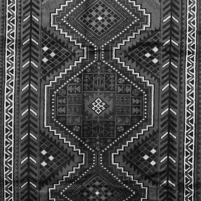 Serging Thickness of Machine Washable Persian Gray Traditional Rug, wshtr743gry