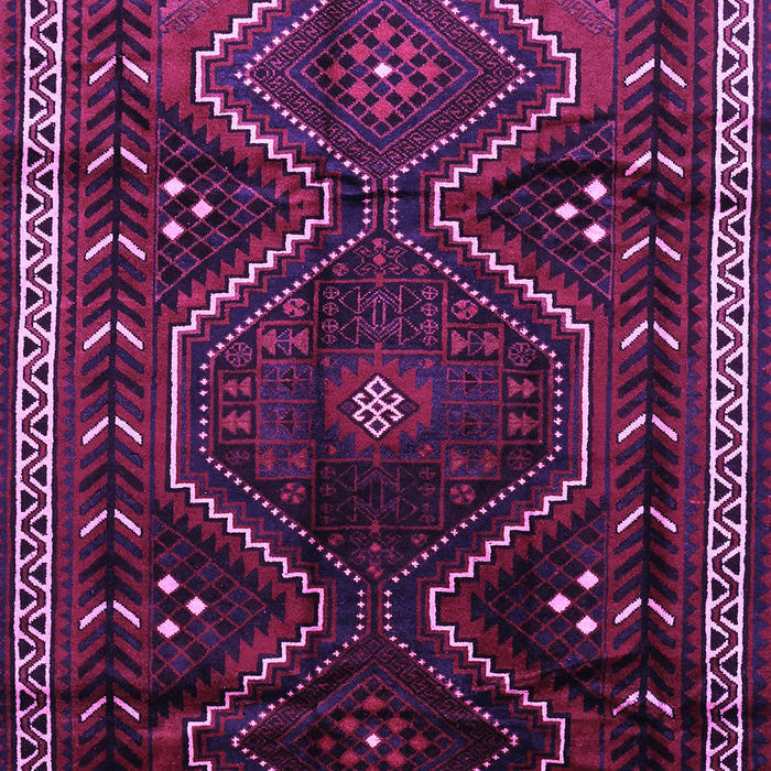 Machine Washable Persian Purple Traditional Area Rugs, wshtr743pur