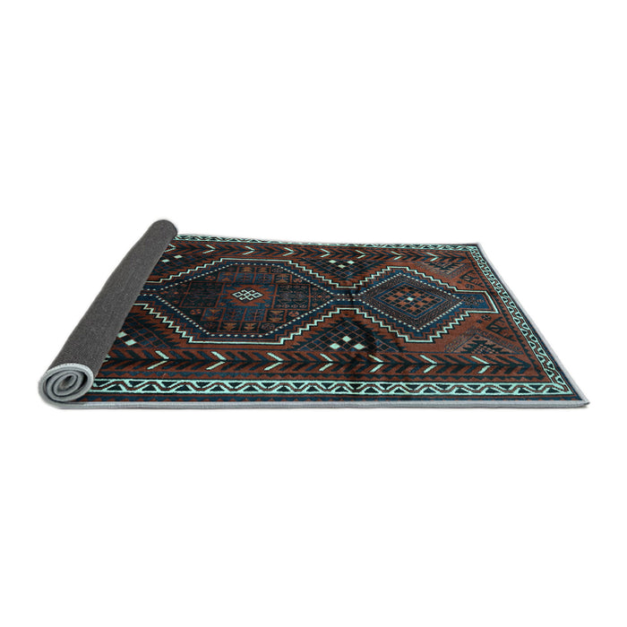Sideview of Persian Light Blue Traditional Rug, tr743lblu
