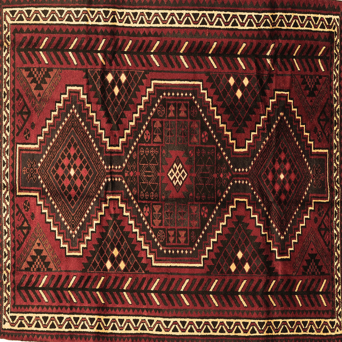 Square Persian Brown Traditional Rug, tr743brn