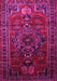 Machine Washable Persian Pink Traditional Rug, wshtr744pnk