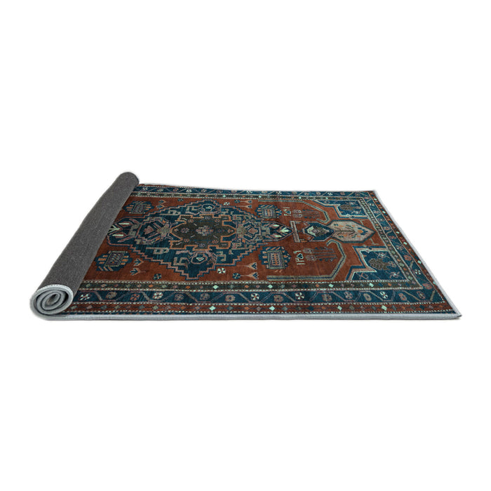 Sideview of Persian Light Blue Traditional Rug, tr744lblu