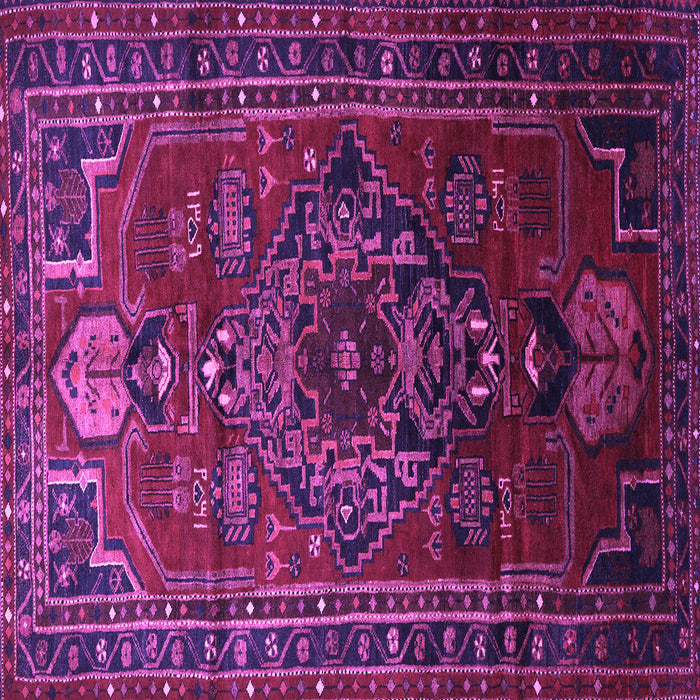 Square Persian Purple Traditional Rug, tr744pur