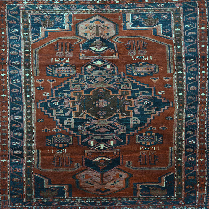 Square Persian Light Blue Traditional Rug, tr744lblu