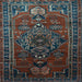Square Persian Light Blue Traditional Rug, tr744lblu