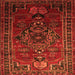 Serging Thickness of Persian Orange Traditional Rug, tr744org