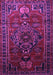 Machine Washable Persian Purple Traditional Area Rugs, wshtr744pur