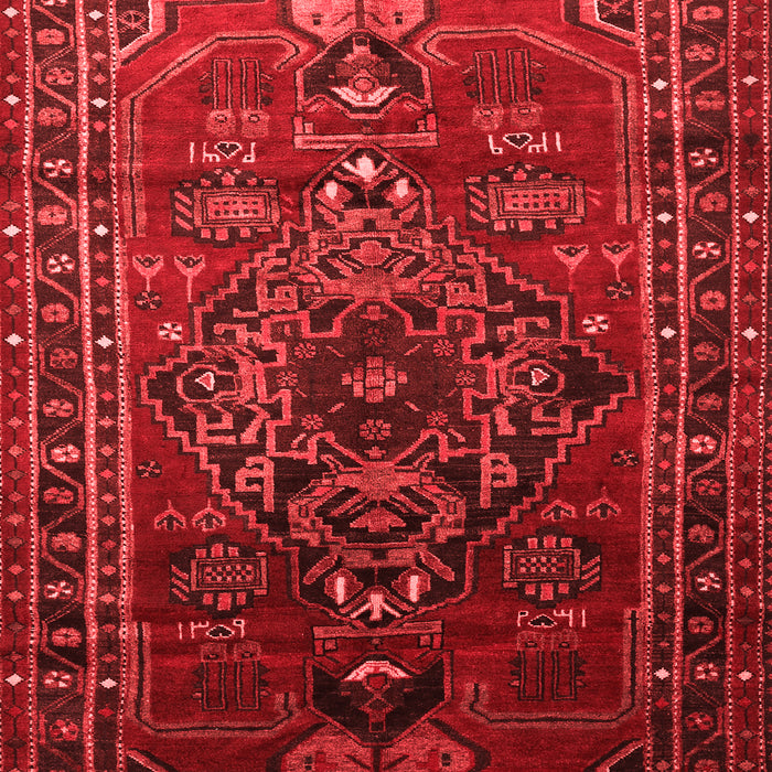Machine Washable Persian Red Traditional Rug, wshtr744red