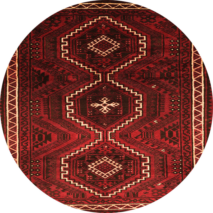 Square Persian Orange Traditional Rug, tr745org