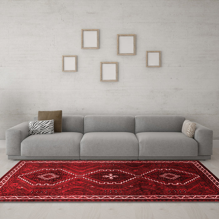 Traditional Red Washable Rugs