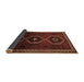 Sideview of Persian Brown Traditional Rug, tr745brn