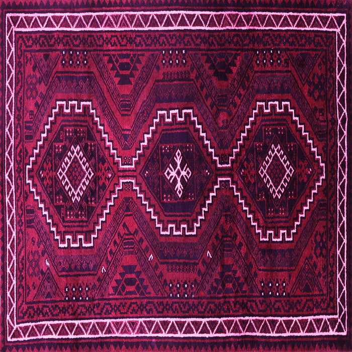 Square Persian Pink Traditional Rug, tr745pnk
