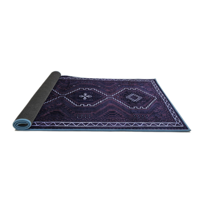 Sideview of Persian Blue Traditional Rug, tr745blu