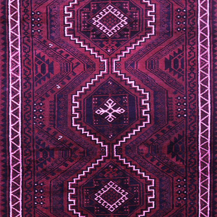 Machine Washable Persian Purple Traditional Area Rugs, wshtr745pur