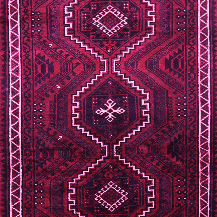 Machine Washable Persian Pink Traditional Rug, wshtr745pnk