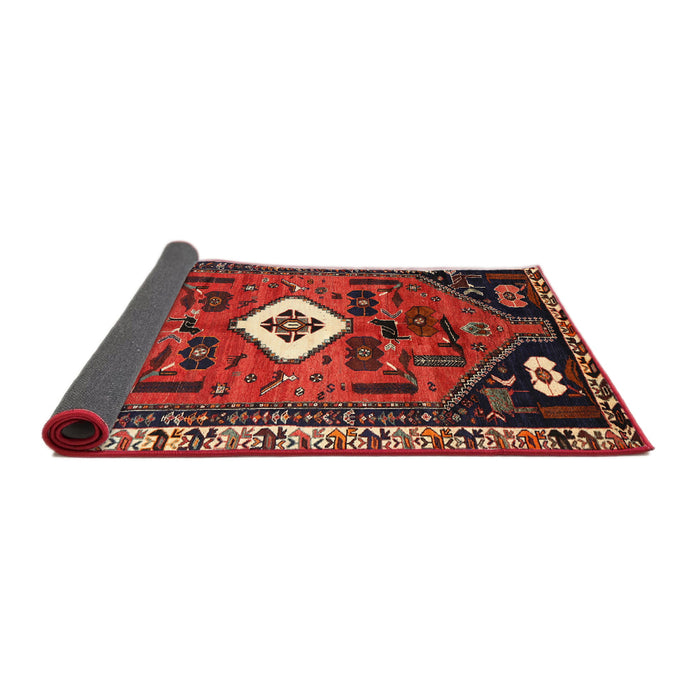 Sideview of Traditional Dark Almond Brown Persian Rug, tr746