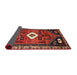Sideview of Traditional Dark Almond Brown Persian Rug, tr746