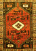 Machine Washable Persian Yellow Traditional Rug, wshtr746yw