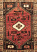 Machine Washable Persian Brown Traditional Rug, wshtr746brn