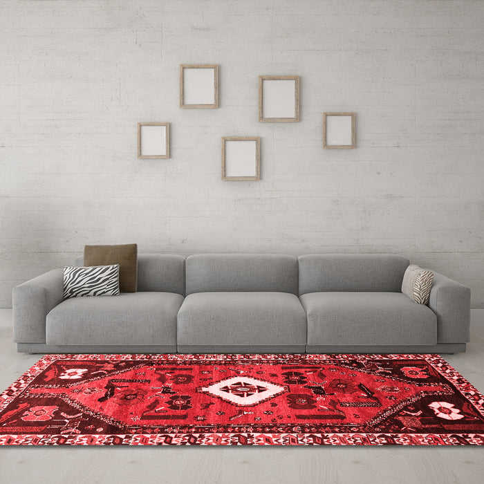 Traditional Red Washable Rugs