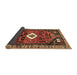 Sideview of Persian Brown Traditional Rug, tr746brn