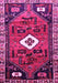 Machine Washable Persian Pink Traditional Rug, wshtr746pnk