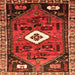 Serging Thickness of Persian Orange Traditional Rug, tr746org