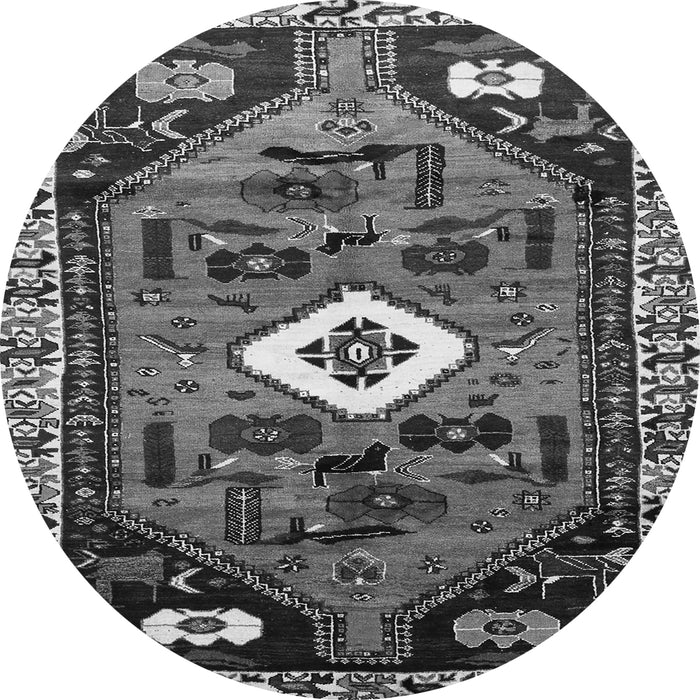 Square Persian Gray Traditional Rug, tr746gry