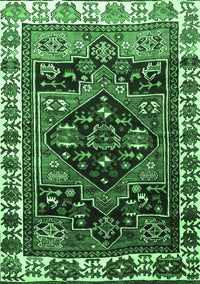 Persian Emerald Green Traditional Rug, tr747emgrn