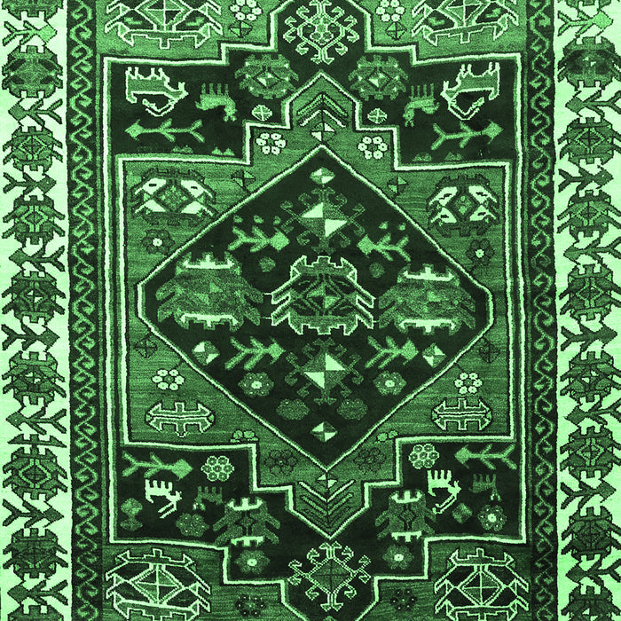 Persian Emerald Green Traditional Rug, tr747emgrn