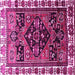 Square Persian Pink Traditional Rug, tr747pnk