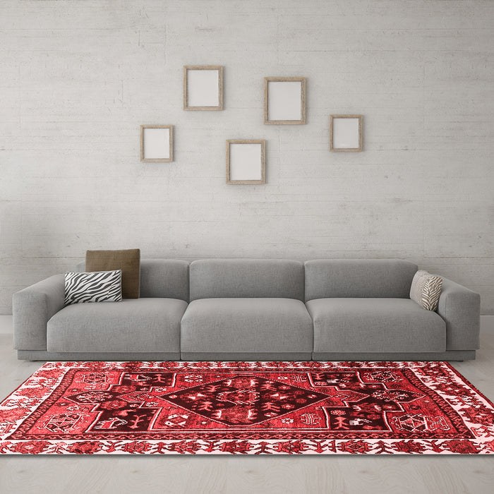 Traditional Red Washable Rugs