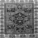 Serging Thickness of Persian Gray Traditional Rug, tr747gry