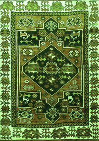 Persian Green Traditional Rug, tr747grn